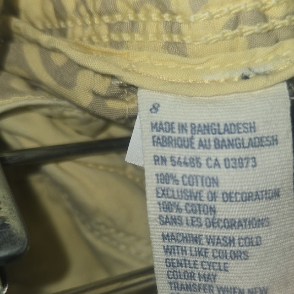 American Eagle Outfitters Light Yellow Women's Short Shorts - Picture 4 of 5